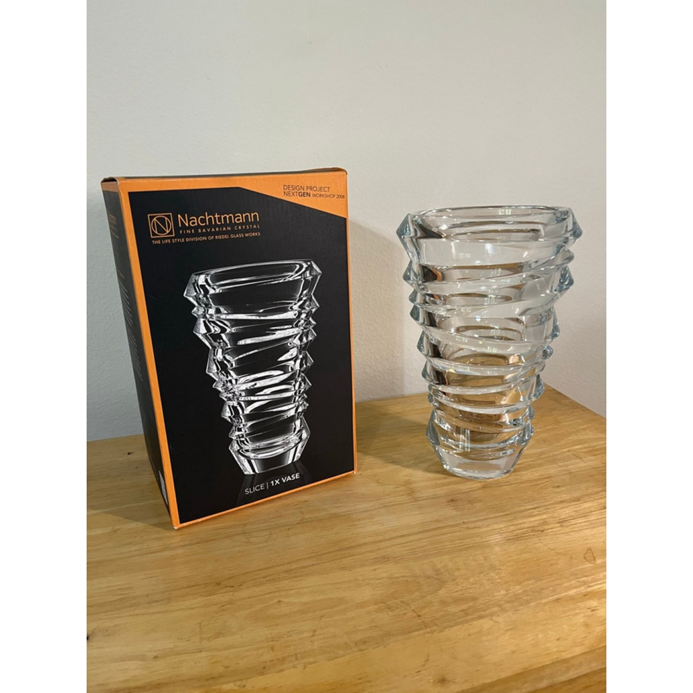 Nachtmann Bavarian Crystal Slice Vase